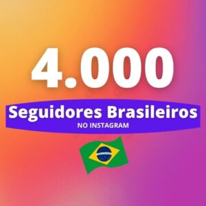 4000 Seguidores Brasileiros Instagram