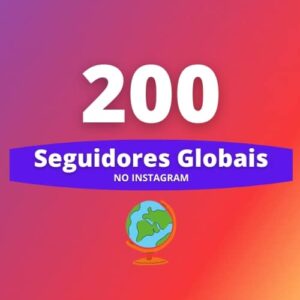 200 Seguidores Internacionais Instagram