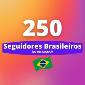 250 Seguidores Brasileiros Instagram